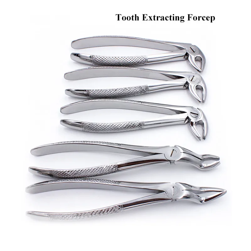 VV Dental Zahn Extraktion Forcep Kit Erwachsene 10 stücke Chirurgische Zähne Extraktion Forcep Rutschfeste Griff Design Zahnmedizin Werkzeug – Detail 3