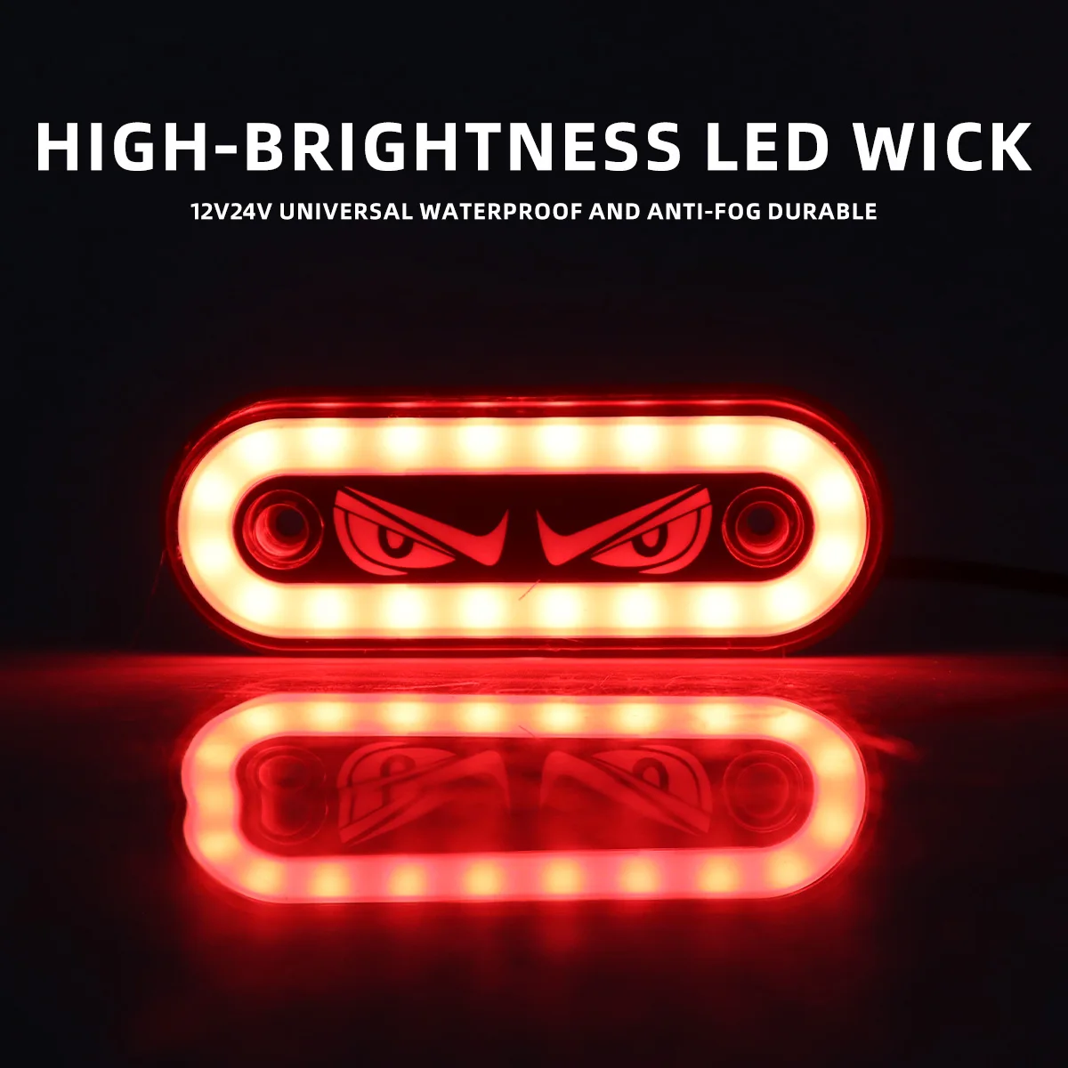 

2/4pcs 12-24V LED Trailer Rear Lights LED Side Marker Lights Car External Lights Warning Tail Light Tractor Truck Accessories