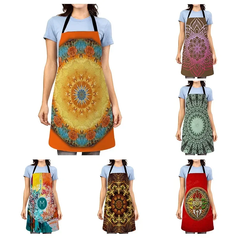 Aesthetic Women kitchen apron original Children Waterproof girl custom man waiter work apron oil proof mandala vintage Persia