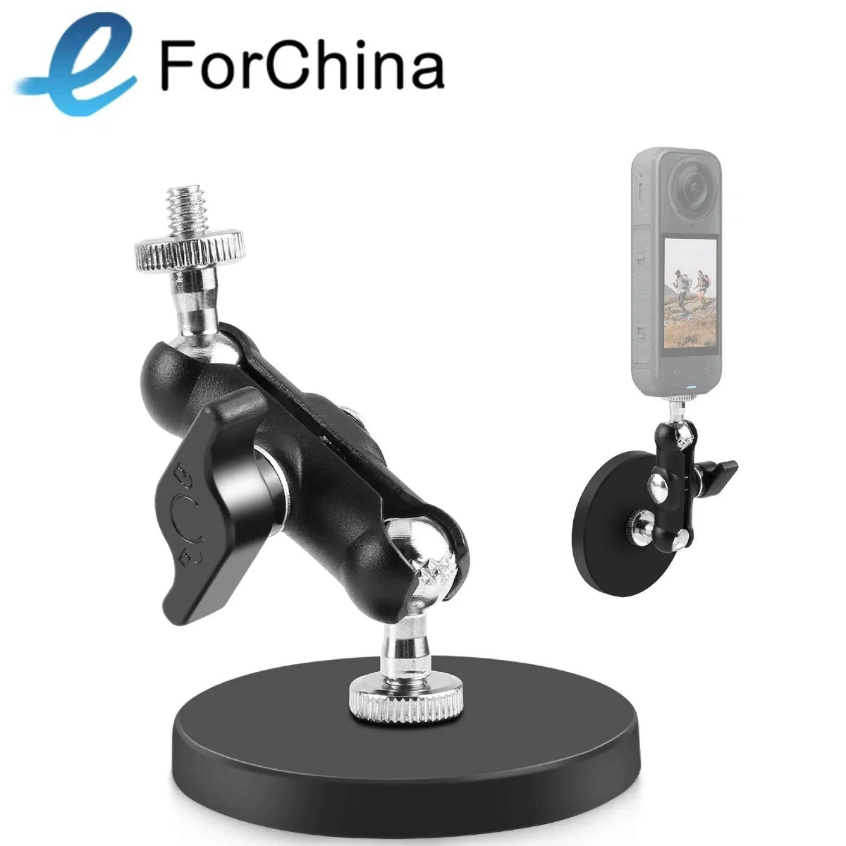 PULUZ Magnetic Pea-Style Clip Mount Holder with Mount Adapte
