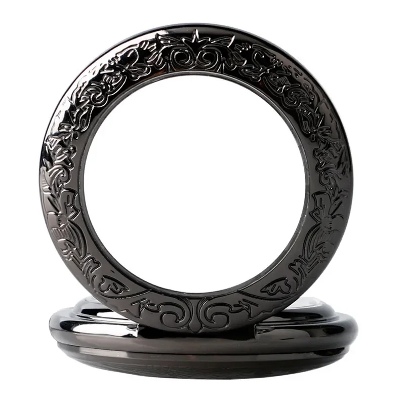 الرجعية خمر الرجال النساء التلقائي الميكانيكية ساعة الجيب للجنسين الهيكل العظمي ساعة مضيئة الأيدي مع فوب سلسلة بدلاية Reloj