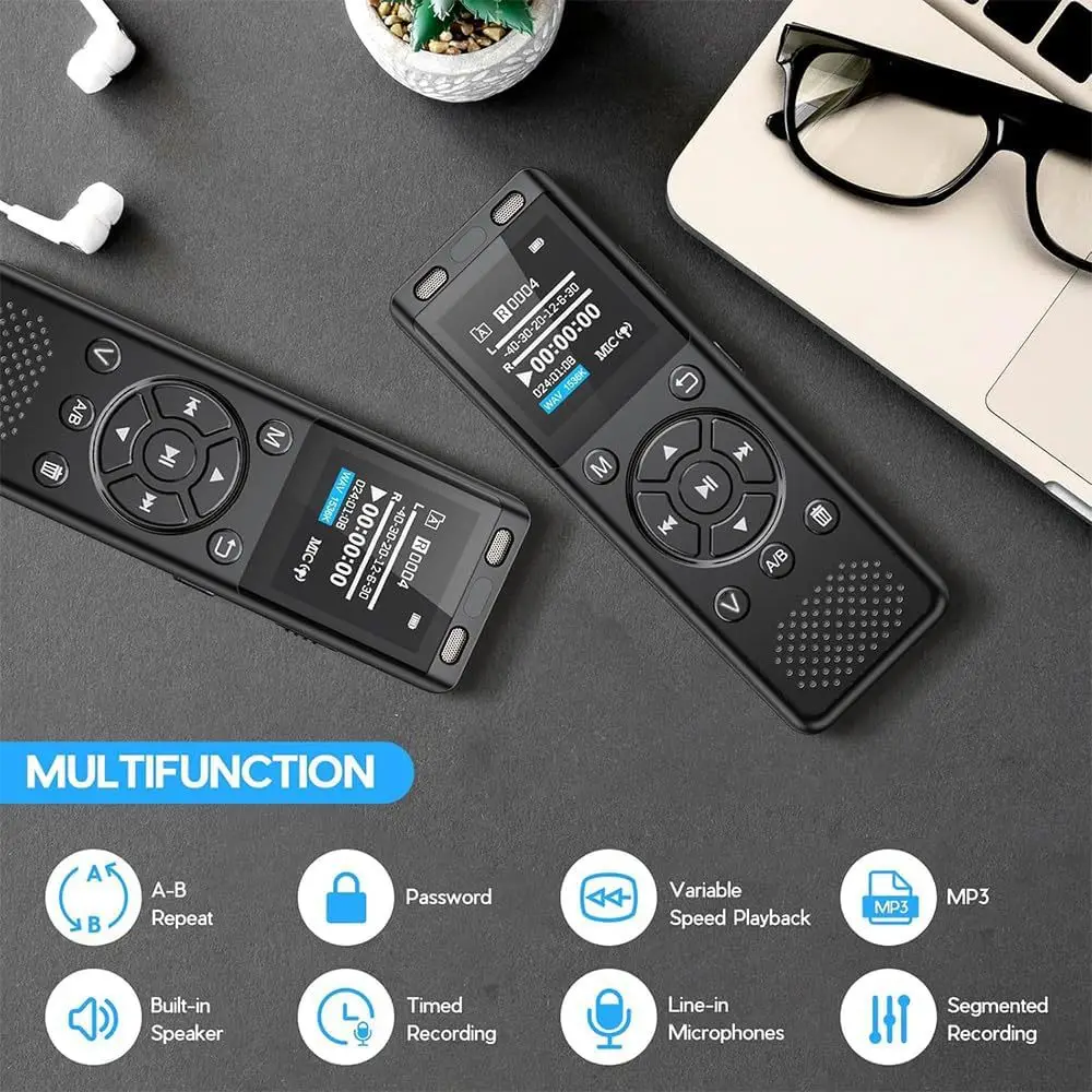 2026 NEW A12 mixer, built-in recording, external playback, recording noise reduction, voice control timing recording pen