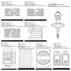 Gift Tags Giftbox Metal Cutting Dies for DIY Scrapbooking Album Paper Card Embossed Template Stencil Mold Handmade