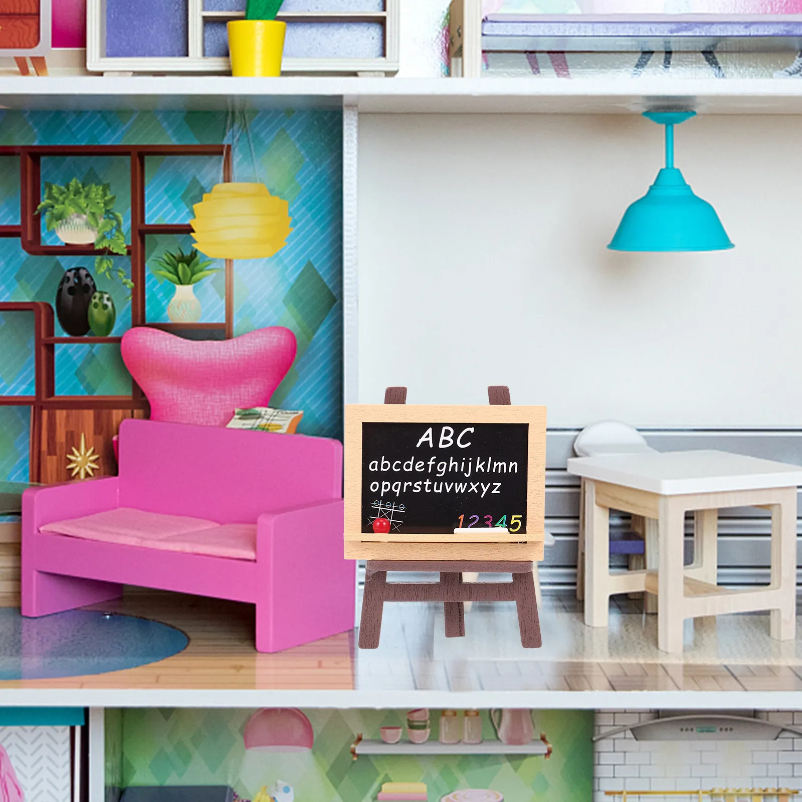 

Набор из 1 мини-рюкзака-игрушек для симуляции, портативный, для декора миниатюрного дома, интерактивный, для детских ролевых игр, развивающий