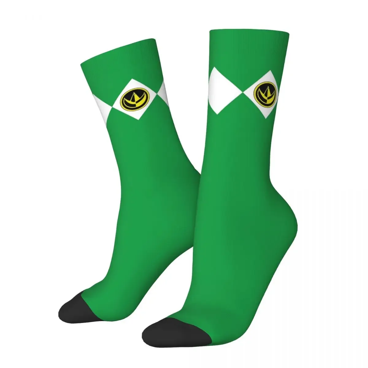 MMPR Green Ranger With Coin Socks Harajuku High Quality Stockings All Season Long Socks Accessories for Unisex Birthday Present