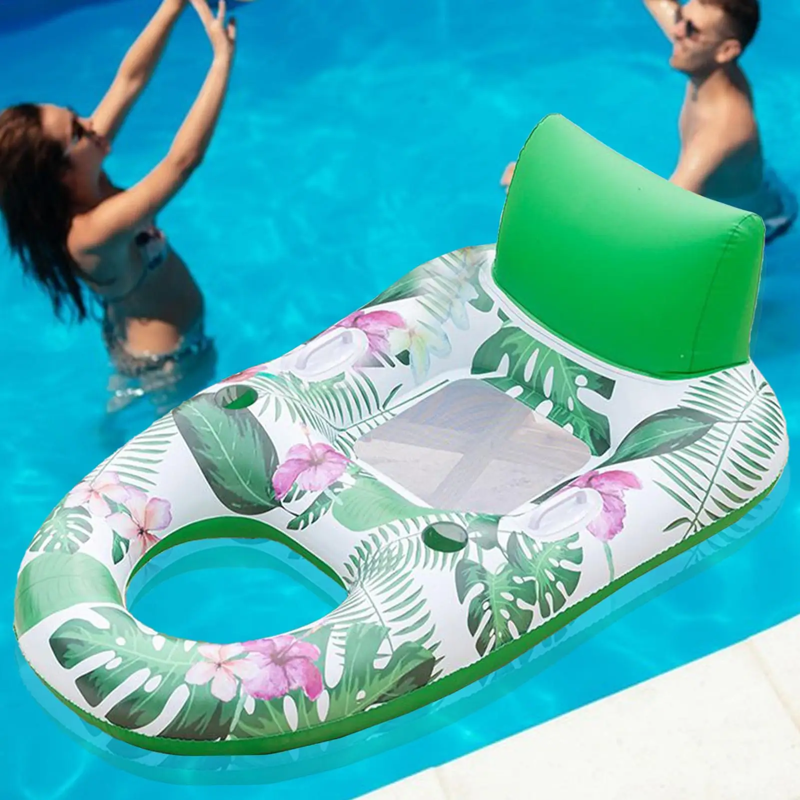 Piscine gonflable pour adultes, matelas gonflable en PVC, chaise longue, lit flottant d'eau polyvalent pour parc d'attractions