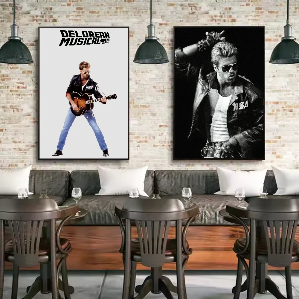 Home decor G-George Michael Poster HD art sticky wall waterproof home living room bedroom bar aesthetic decoration