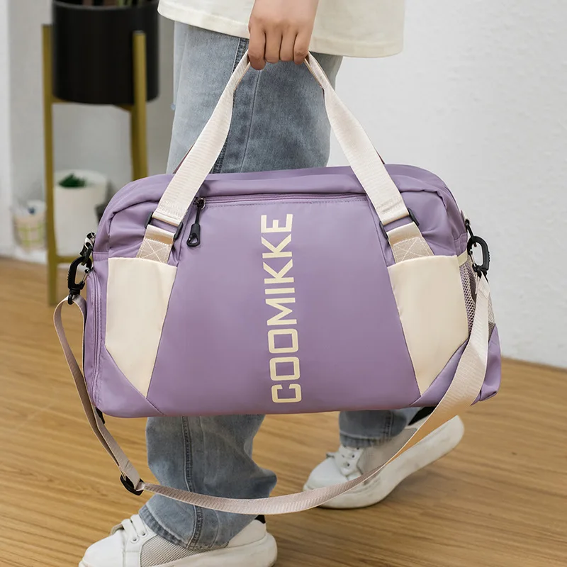 Bolsa de viaje plegable de gran capacidad para mujer, bolso de mano para equipaje, impermeable, de hombro