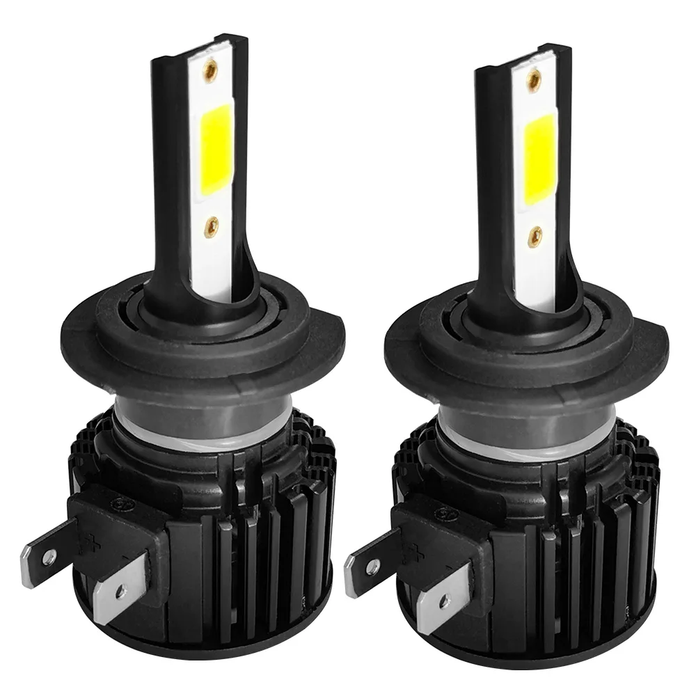 Faro LED H7 de alta potencia, bombillas de haz bajo, 6000K, 200W, 8000LM