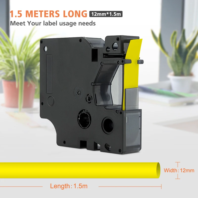 Imagem -04 - Compatível para Dymo Rhino Indústria Tubo de Psiquiatra Calor Etiqueta Fita para Rhino 1000 3000 4200 5000 5200 Impressora de Etiquetas 10pk 12 mm 18055