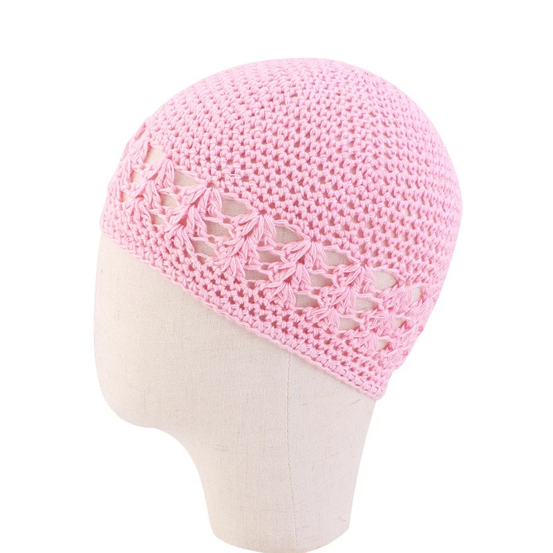 Neue Kinder Mesh Haarnetz feste Perücke Kappen hand gefertigte Häkel kappe verstellbarer Riemen Haarnetz für schlafende Turban Hut Chemo Hüte