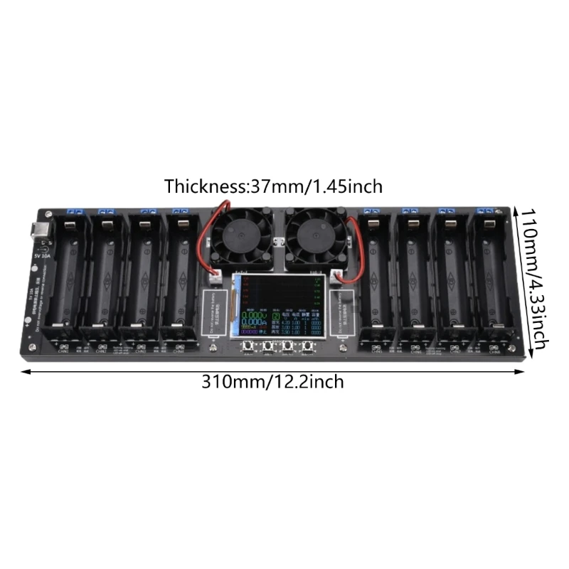Efficienti analizzatori capacità del tester per batterie litio canali adatti per 18650 con resistenza interna test