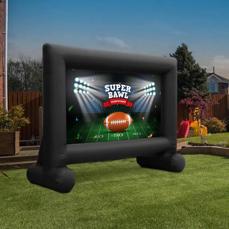 High Quality Outdoor Customized size Advertising Projector Screen inflatable Movie Screen Inflatable