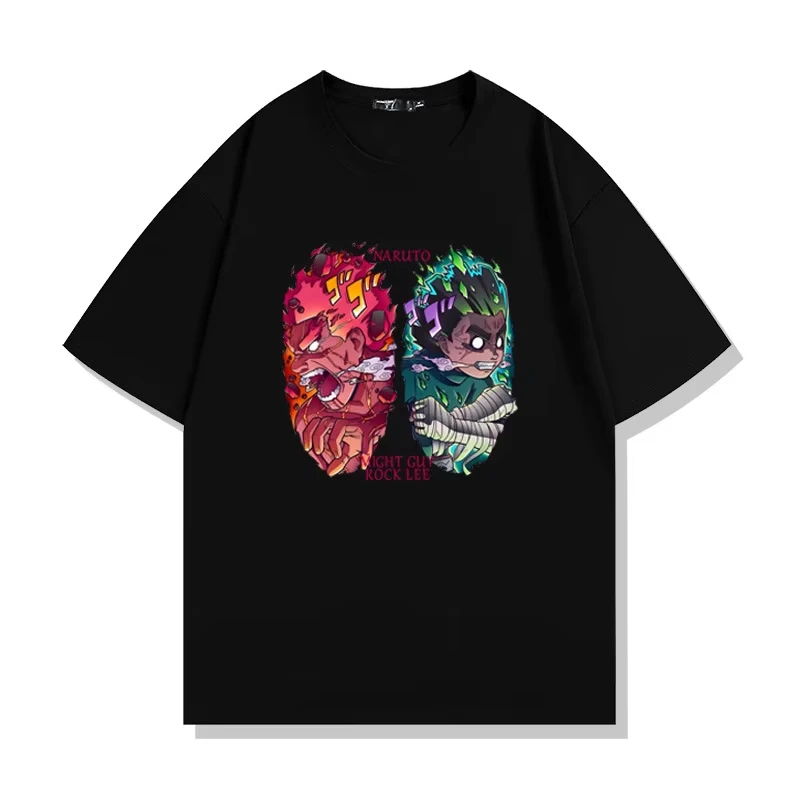 

Naruto Print men's and women's cotton T-shirts 2026 summer Cartoon pattern Loose casual short-sleeved top