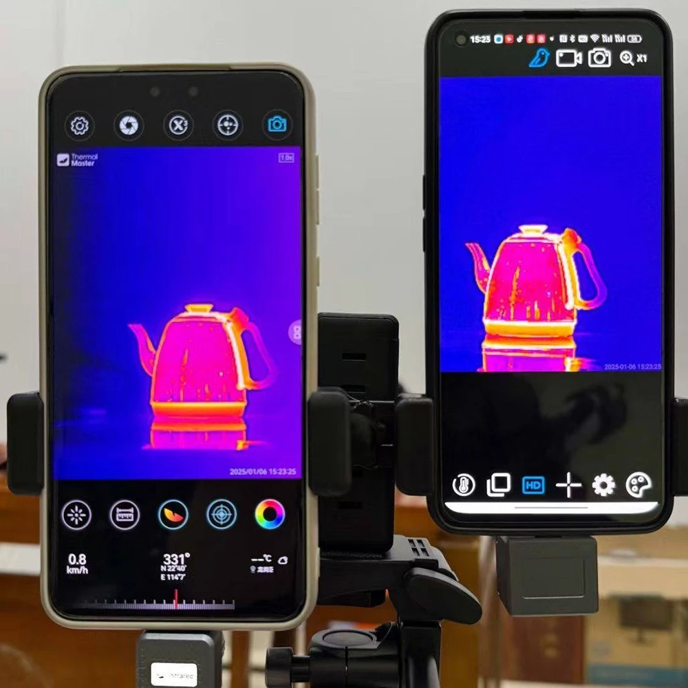 Infrared Thermal Imager Pod with High Resolution Network Port RTSP or RJ45 for Robot Car Industrial Temperature Measurement