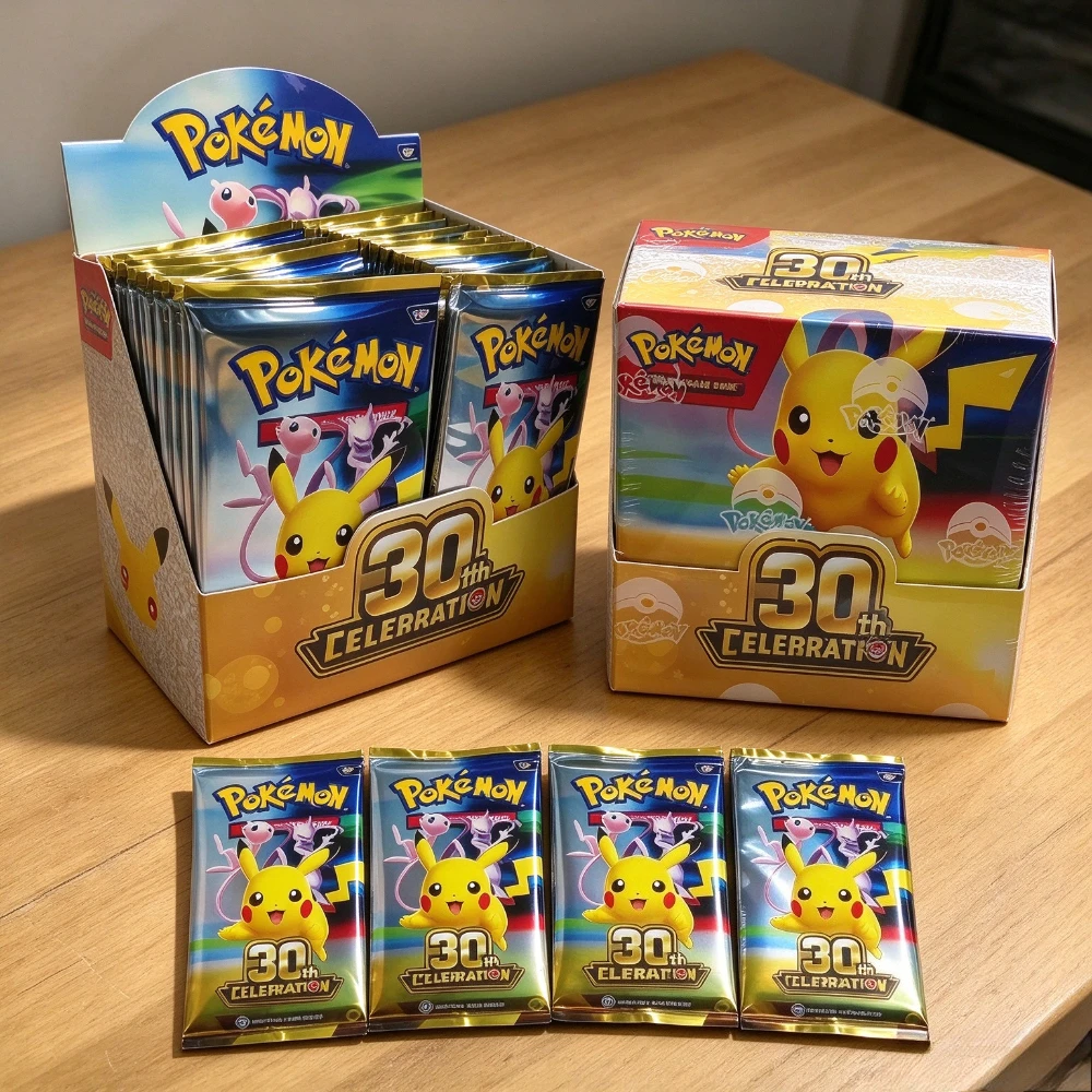 Pokémon 30th Celebration Booster Box Trading Cards  TCG Battle Game Card Gift All Foil Cards English Version