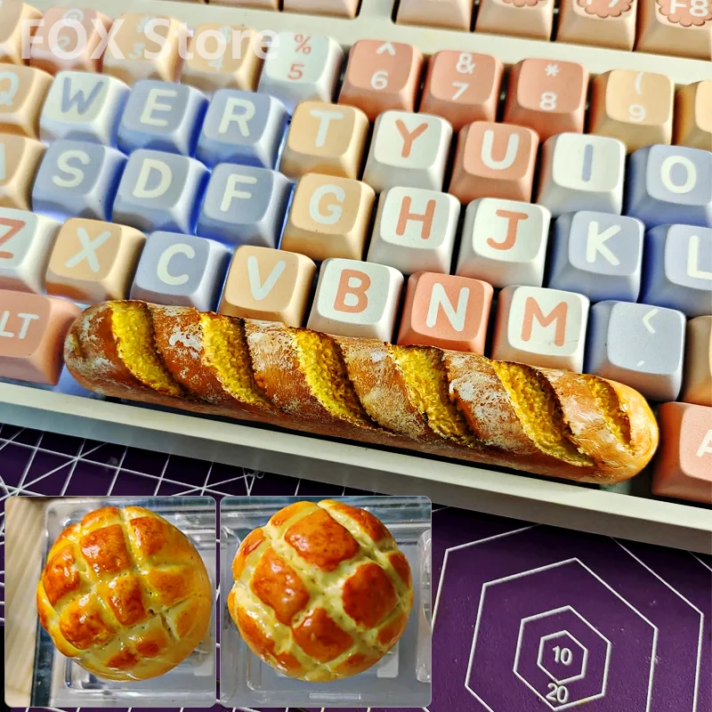 DIY anpassbare Mini-Brot-Leertaste Kappe 6,25 u 2,25 u Eingang/Leertaste Kreuz achse mechanische Tastatur kappe