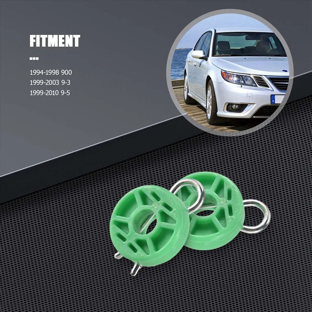 4x set Front Power Window Regulator Guide Roller For Saab 9-5 9-3 900 New Arrivals