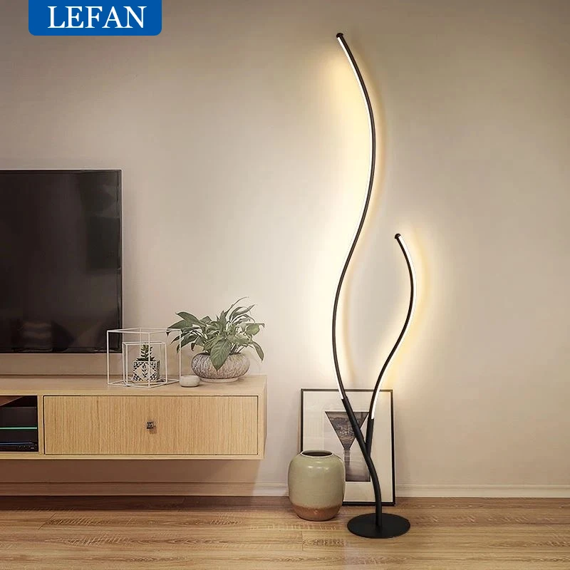 Imagem -04 - Moderno Led Criativo Floor Lamp Ramos Modelagem Sala de Estar Quarto Interior Decoração do Lar Moda Luz Luminária