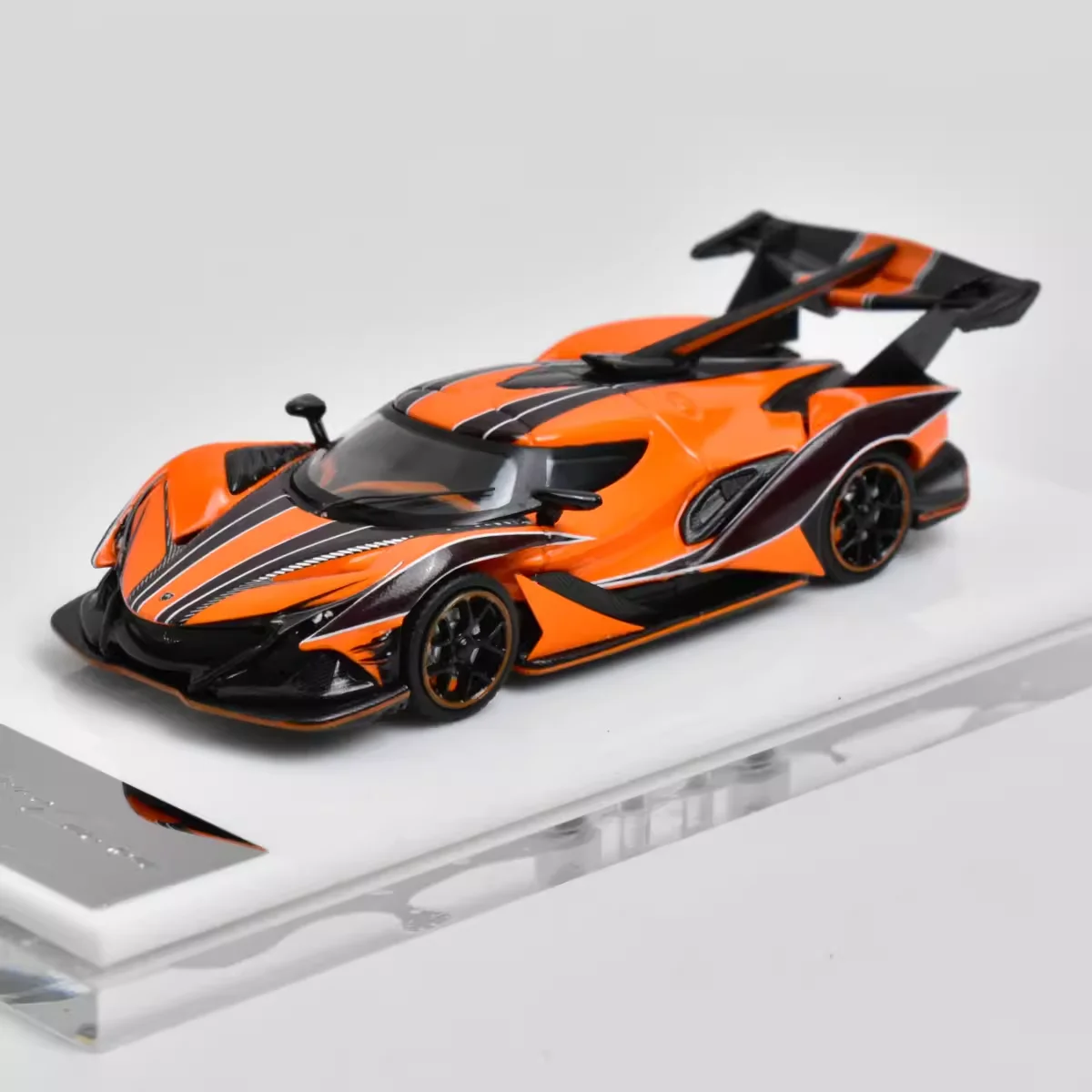 PEAKO X TOP ART IE Orange / Black ~ 1/64 Model Diecast Metal Car Collection Limited Edition Hobby Toys