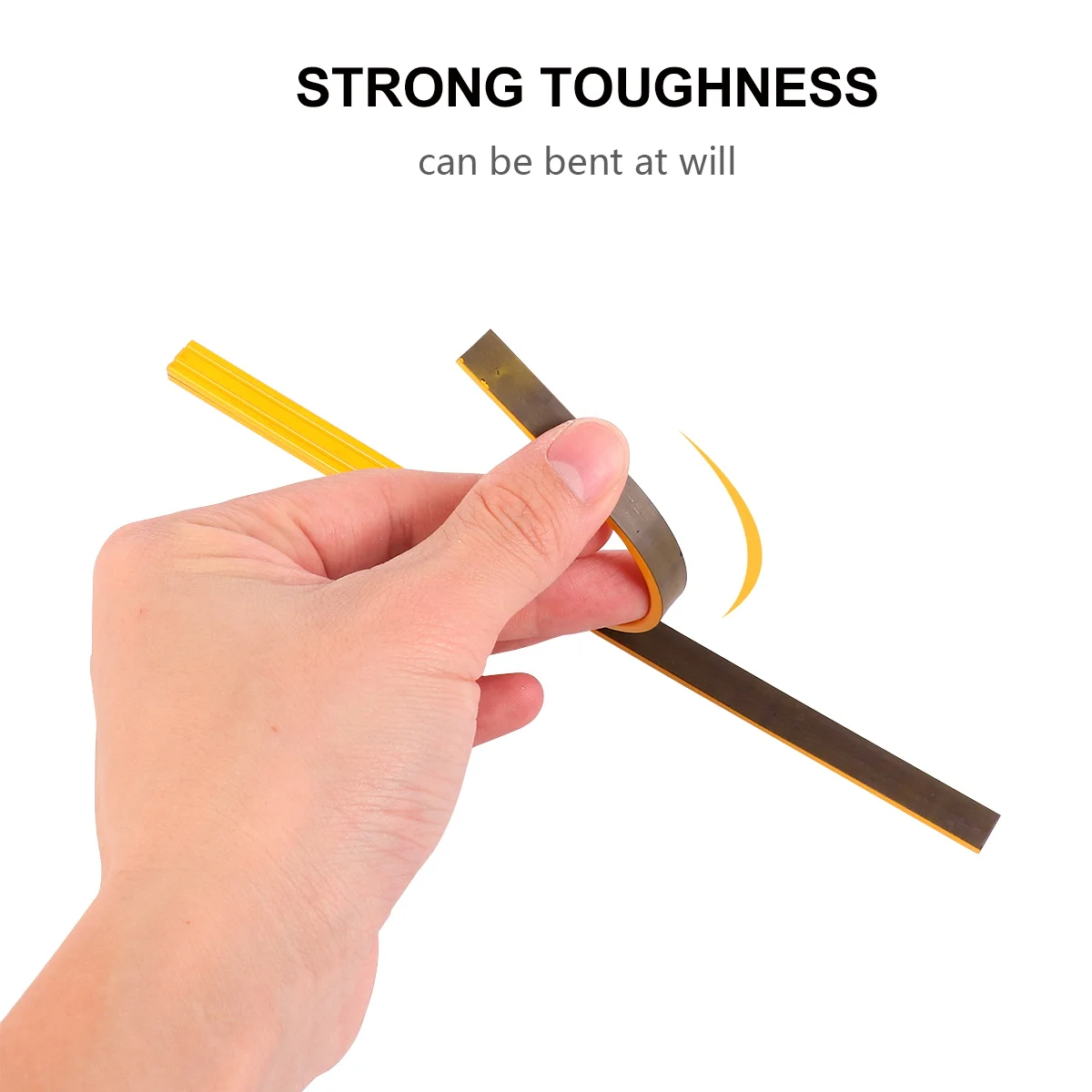 12 قطعة من الشريط المغناطيسي للسبورة البيضاء سهلة القطع والانحناء للمكتب والمدرسة ولوحة بيضاء وشريط مغناطيسي ملحقات السبورة البيضاء