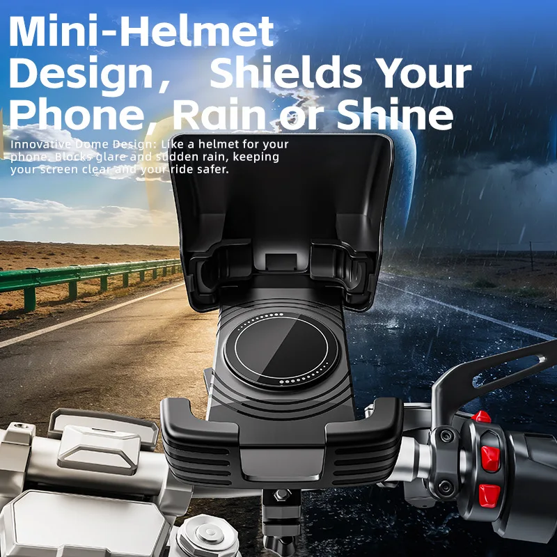 Cycling mobile phone holder, electric vehicle navigation bracket, bicycle holder, one-hand pick-and-place with umbrella.