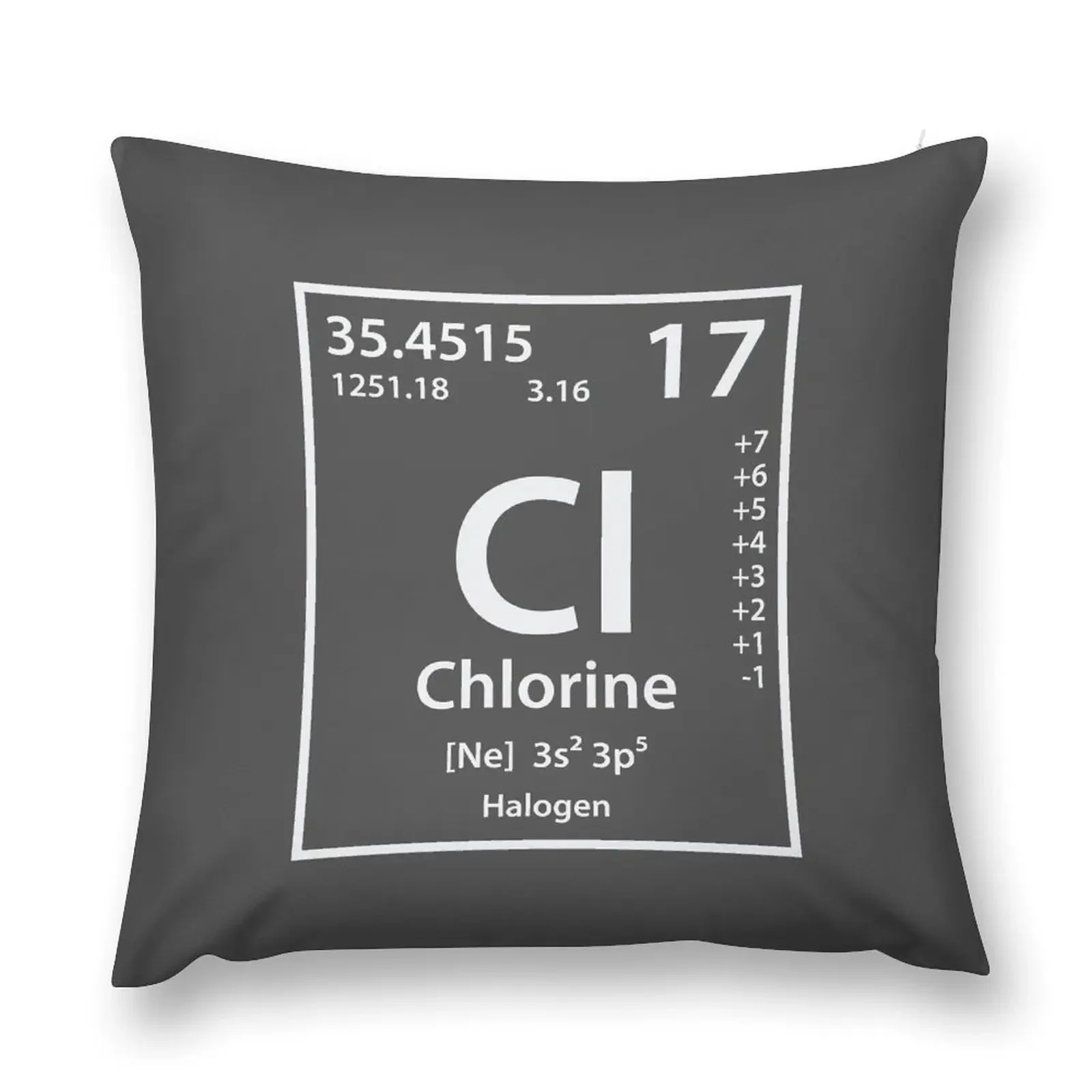 Chlorine Element Throw Pillow christmas pillow case Anime Pillow Cases Decorative Decorative case