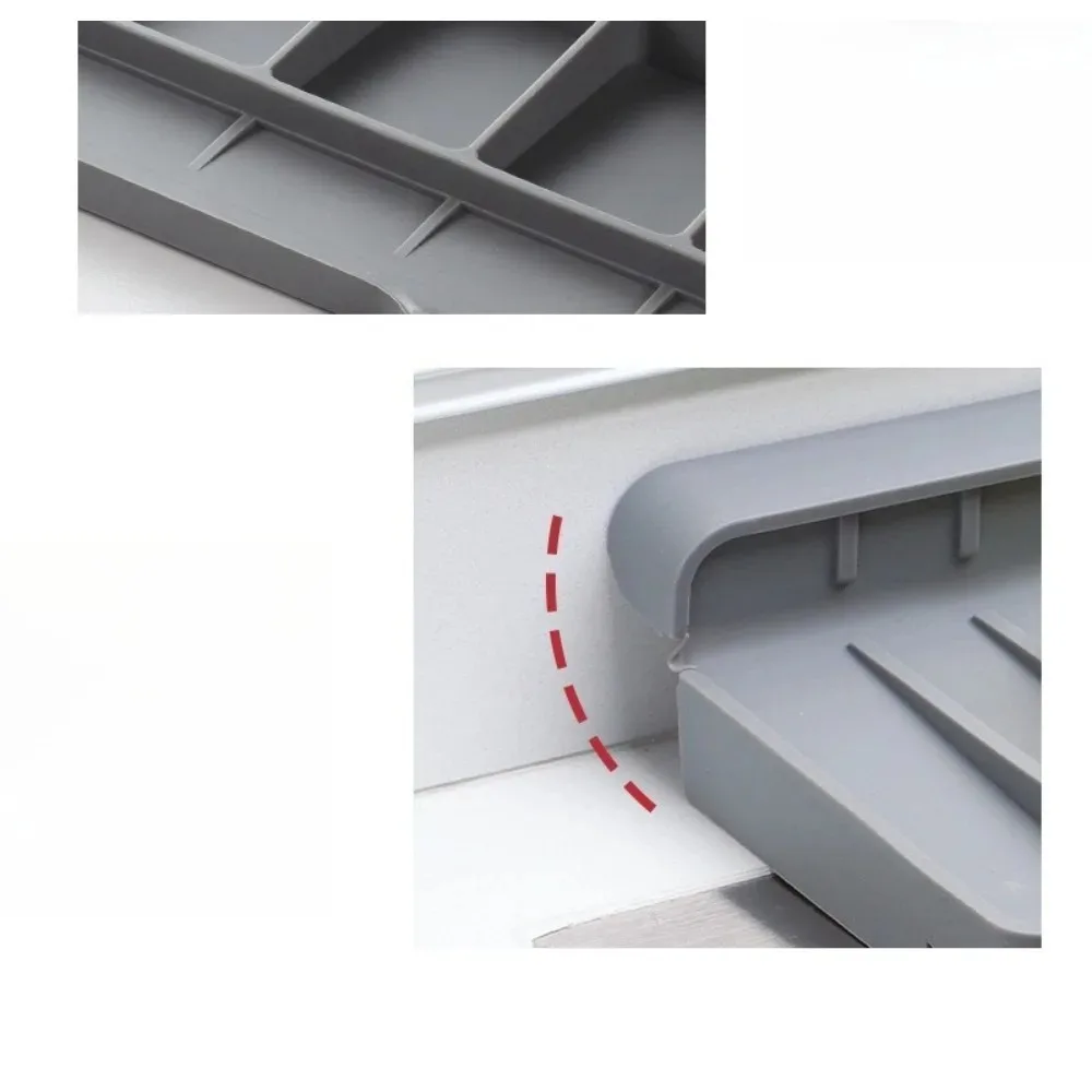 Silicone Sink Water Absorbent Tray Anti-slip Splash-proof Kitchen Sink Tea Cup Holder Kitchen Slope Sink Drain Pad Narrow Edge view 5