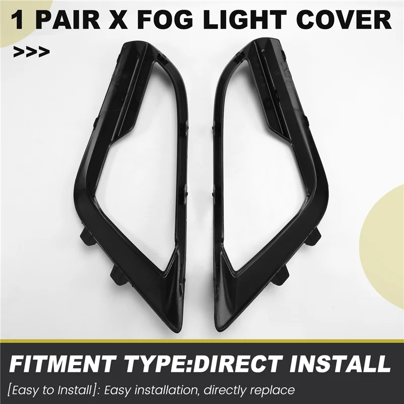 ABXN-전면 왼쪽 및 오른쪽 범퍼 안개등 커버 램프 프레임 베젤 Ford Ecosport 2018-2022 헤드 라이트 트림 프레임