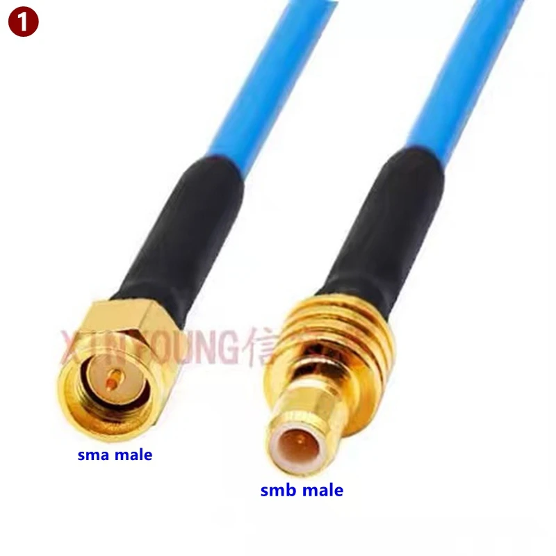 RG141 RG402 Semi-flexible High Frequency Adapter Cable SMA-JK To SMB-JK Connecting  SMA Male SMA Female To SMB Head Extension