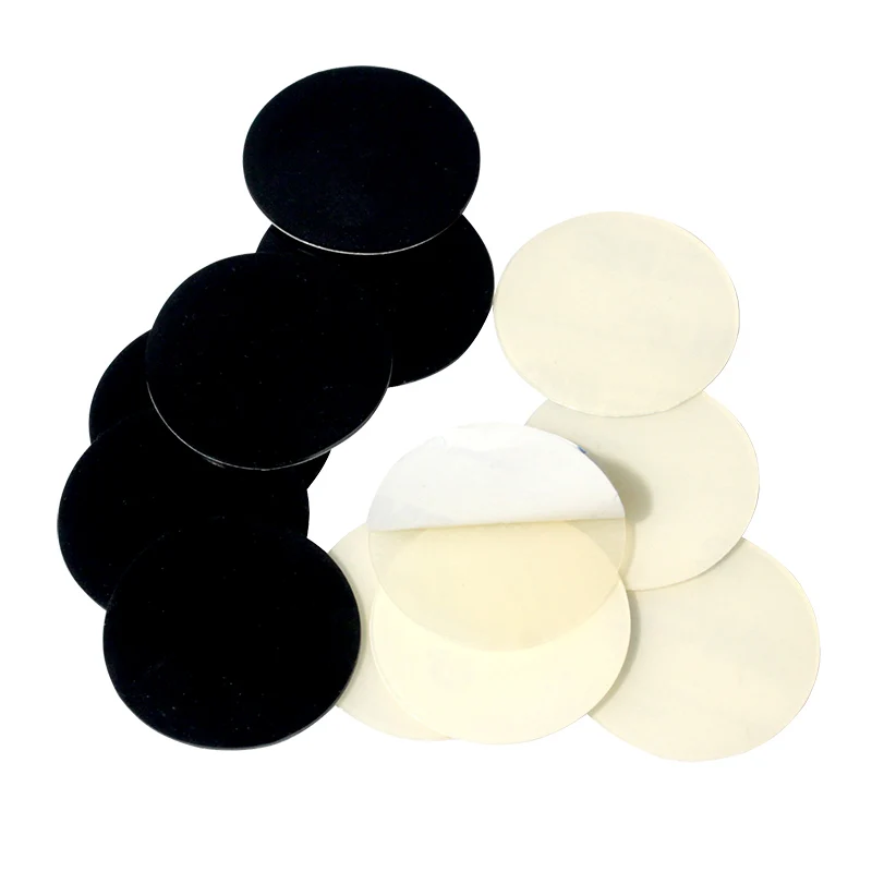100PCS 20mmx1mm black clear anti slip silicone rubber plastic bumper damper shock absorber 3M self-adhesive silicone feet pads