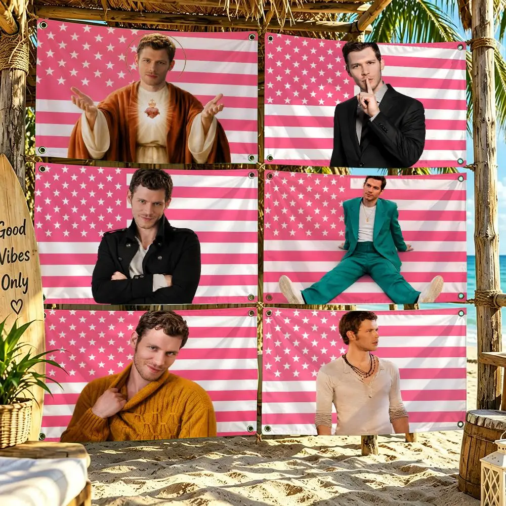 Joseph Morgan Actor Popular Flags For Outdoor Party Home Living Room Bar Bedroom Decoration Soft Durable Tapestry Skin-friendly