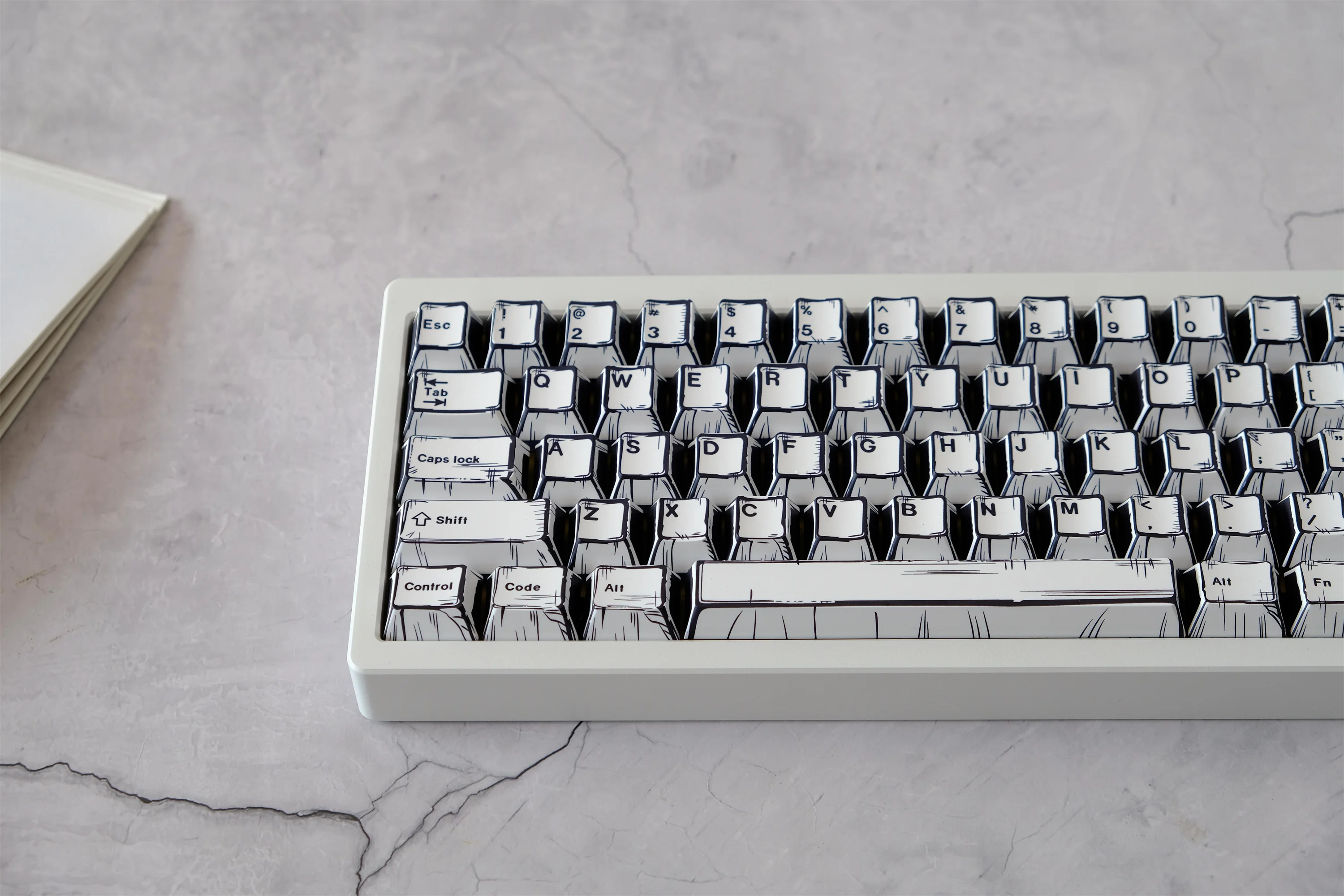 

Sketch Comics Keycaps 150 Keys PBT Material CHERRY Profile DYE-SUB For CHERRY MX Switch Wooting Mechanical Keyboard Keycap