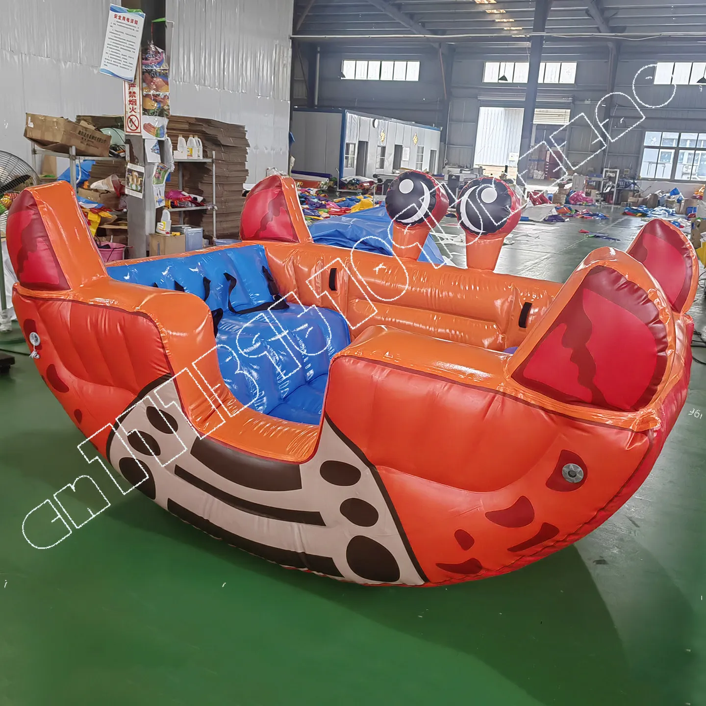

Inflatable Children's Paradise Pirate Rocking Boat Watermelon Seesaw Crab Chair Naughty Castle Amusement Equipment