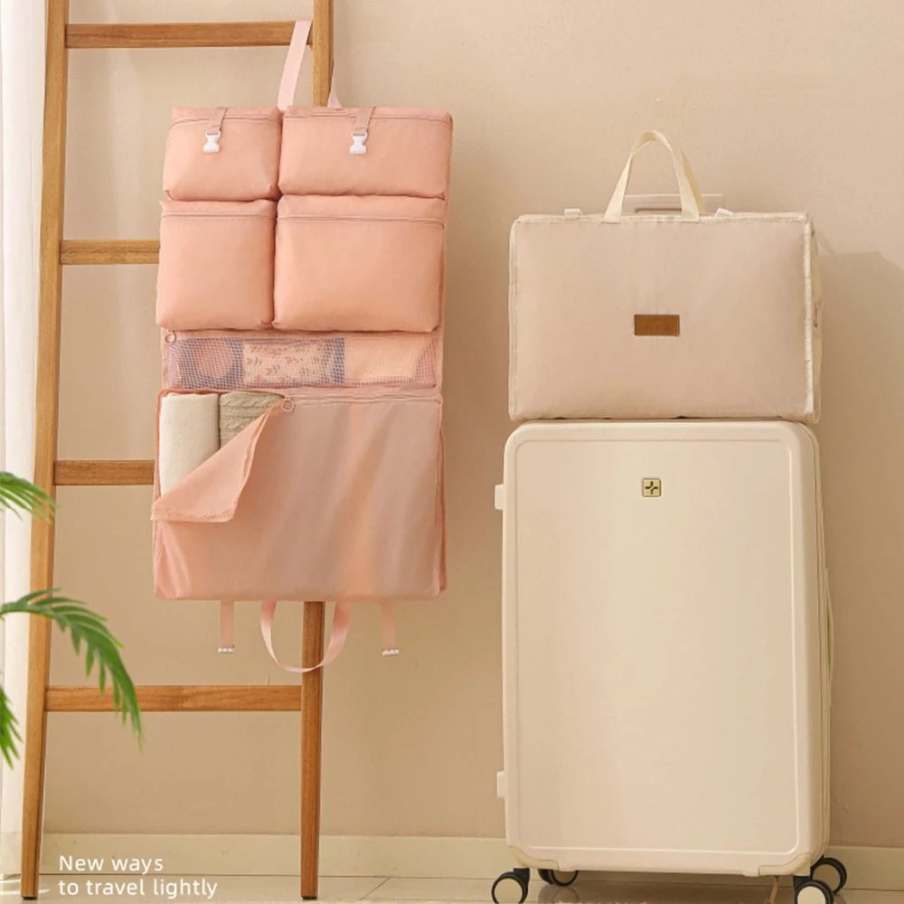 

Сумка для путешествий 7 в 1: складная, с множеством карманов, для хранения багажа, подвесная, большой вместимости, дорожная сумка-органайзер для одежды