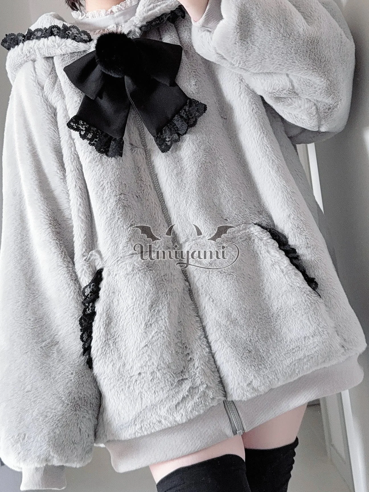 Subcultura estética Punk dulce moda fresca chaqueta de piel sintética para mujer abrigo de piel gruesa de felpa de invierno Sudadera con capucha Y2K