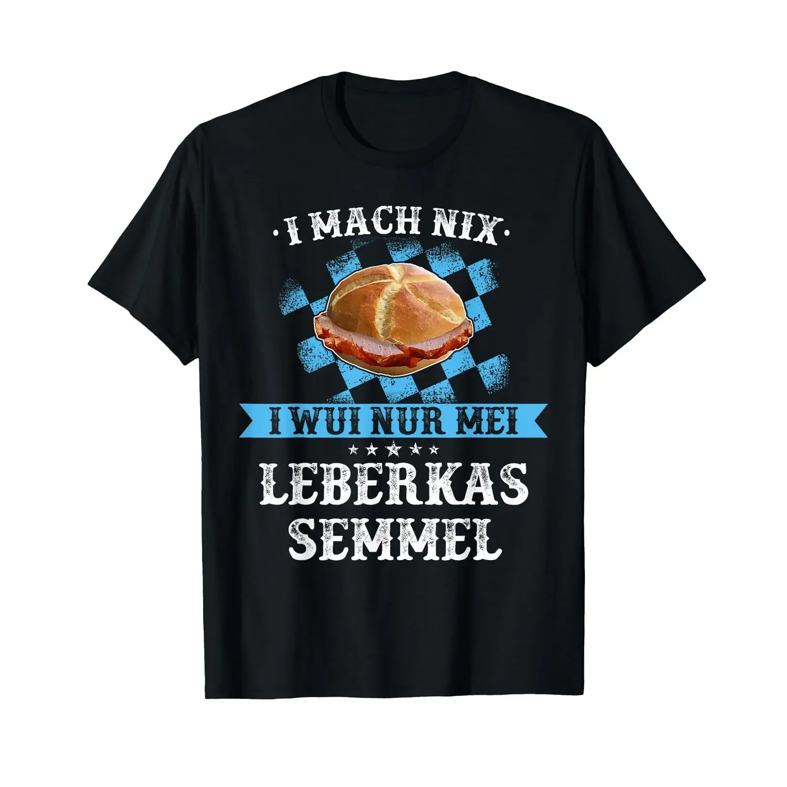 Leberkas Lever Cheese Bavarian Slogan Idea T Shirt vintage Washed Top For Everyday Wear Unisex Breathable homme graphic