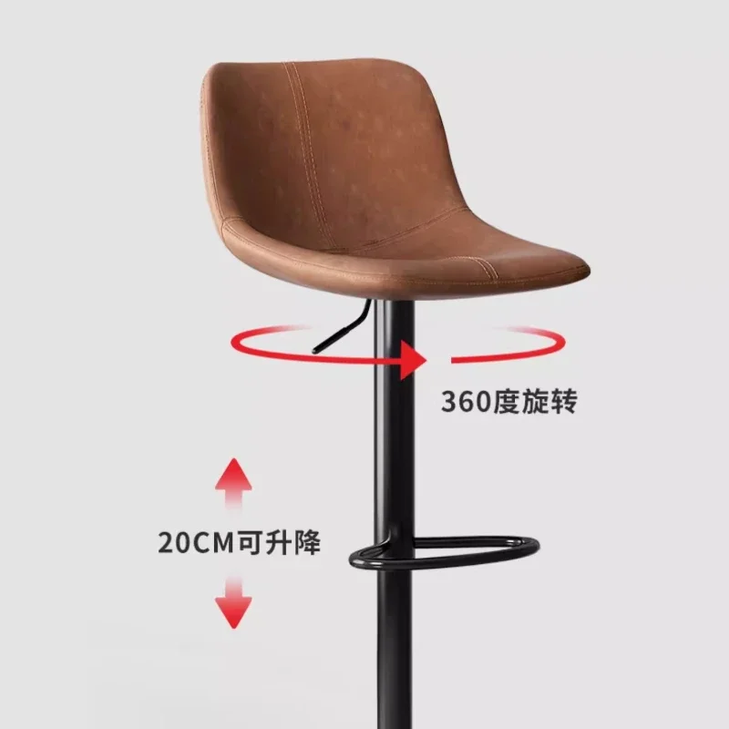 สบายเก้าอี้บาร์โลหะอาหารเช้าภายในElegantเก้าอี้บาร์ความสูงปรับแต่งหน้าTaburete Cocina Altoเฟอร์นิเจอร์บาร์