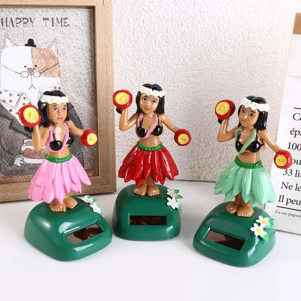 

Solar Powered Hawaiian Hula Girl Swinging Bobble Swinging Hawaiian Girl Shaking Head Doll Dancing Hula Girl Solar Swinging Doll