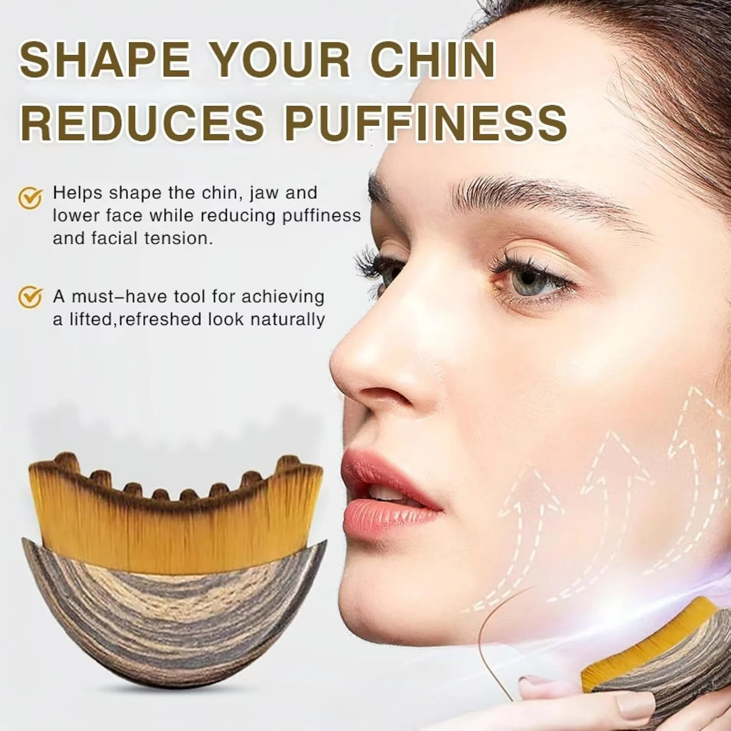 New Lymphatic Contour Care Facial Massage Brush with Storage Box for Facial Stimulating And Contouring gua sha massager massage