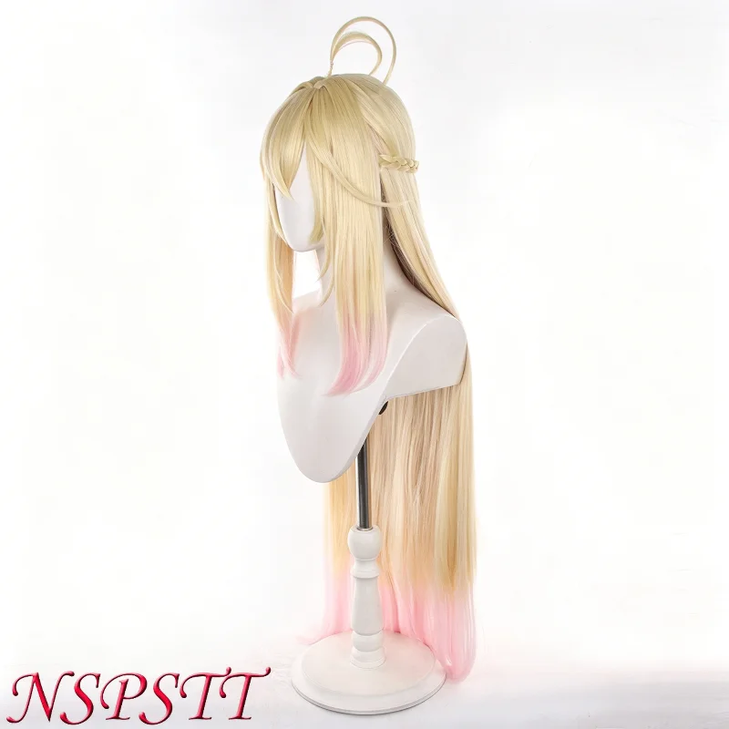 NSPSTT Star Detective Precure Moria Ruruka Cosplay Wig 100CM Long Straight Hair Heat Resistant Synthetic Wig for Halloween Party
