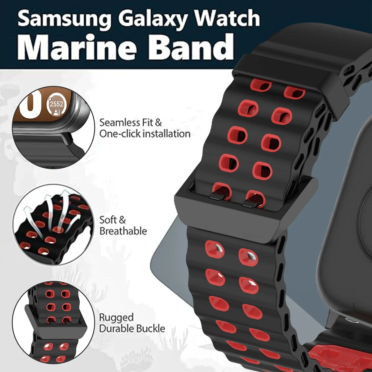 สายซิลิโคนสำหรับนาฬิกาหัวเว่ยฟิต 3/ฟิต 4 ระบายอากาศได้ดีสร้อยข้อมือกีฬาคอร์เรียสำหรับนาฬิกาหัวเว่ยฟิต 4 โปรสายรัดข้อมือ