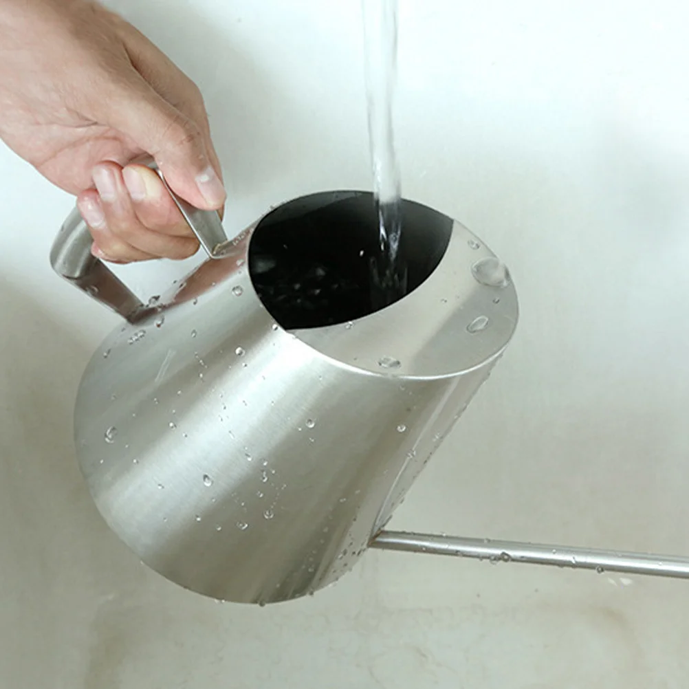 

1Pcs Long Spout Watering Can Stainless Steel Rustproof Durable Easy Pour for Indoor Outdoor Plants Succulent Garden Tool