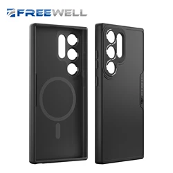 Capa de telefone Freewell Galaxy Series compatível com Samsung Galaxy S24 Ultra Suporte Magsafe Carga sem fio Capa à prova de choque