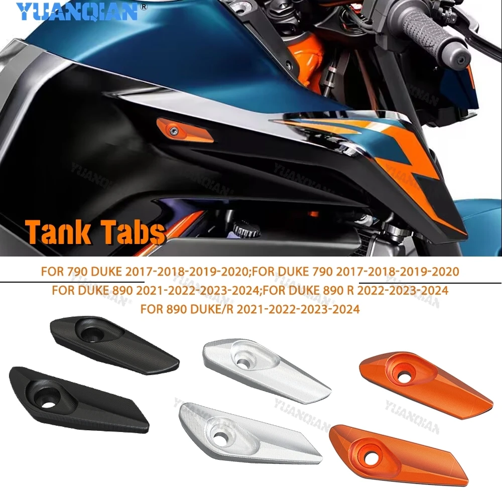 

2024 Motorcycle Accessories CNC Aluminium Fuel Tank Tabs Decorative Strip For KTM DUKE 790 2017-2020 DUKE890 DUKE 890R 2021-2023
