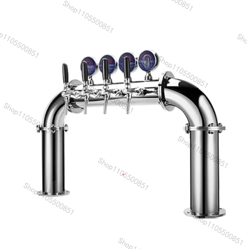 Custom Copper Bridge Beer Column Font 4 Tap Bar Dispenser Stainless Steel Beer Dispenser Beer Tower