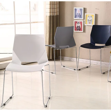 bright color bulk cafe nodic white modern office visitors office chair with steel metal leg for meeting room