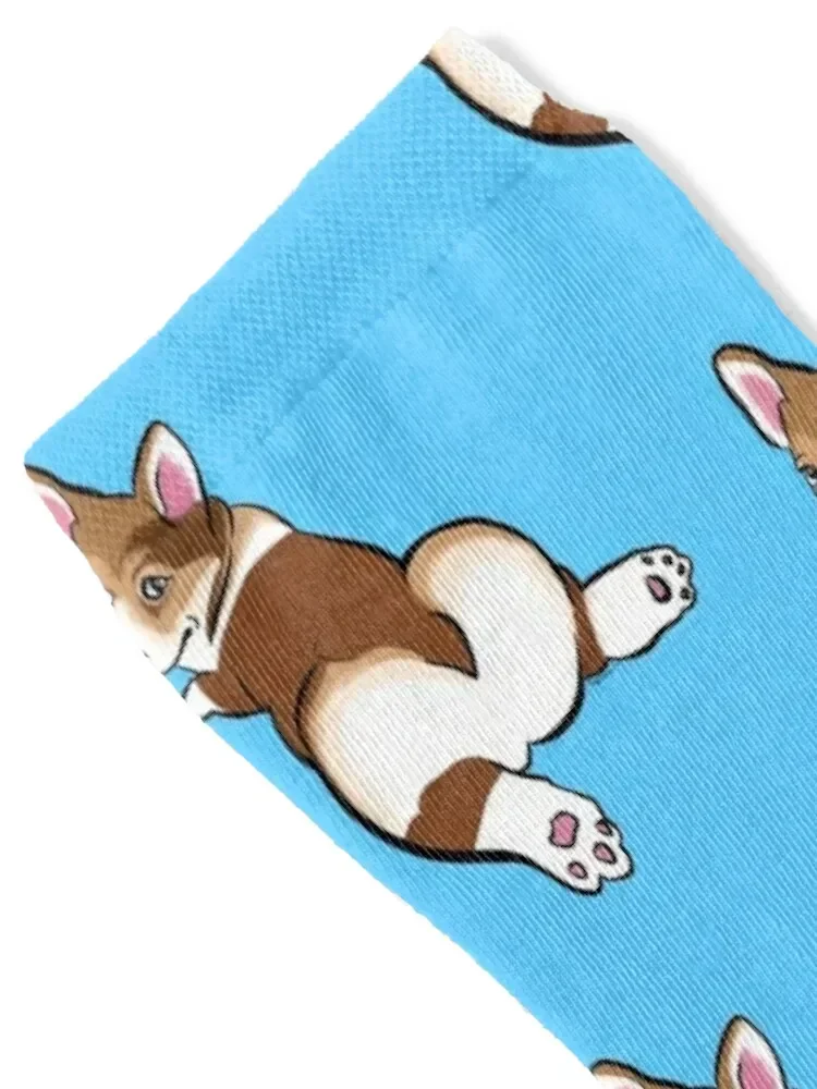 Corgi Butt Socks christmas stocking custom sports Socks Ladies Men's