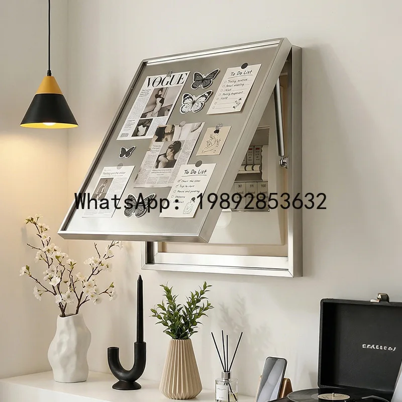 

PYJ new stainless steel surface meter box decorative painting modern simple creative magnetic refrigerator sticker