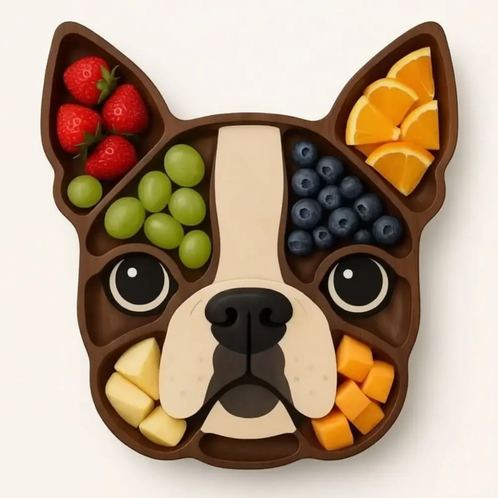 Wooden Food Serving Tray Animal Shaped Charcuterie Board Appetizer Platter Decorative Kitchen Tableware For Home Party